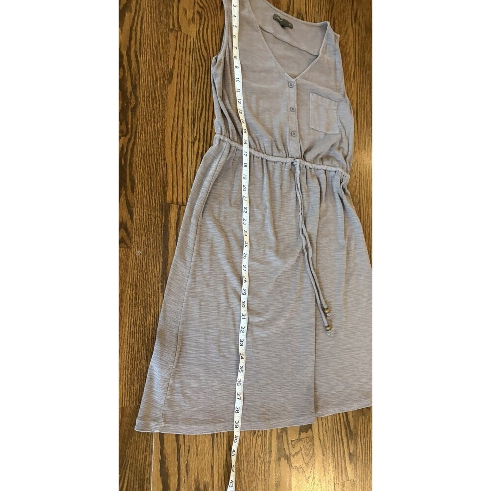 Tommy Bahama 100% Cotton Tan Sleeveless Dress Women’s Size Medium Drawstring - Picture 7 of 7